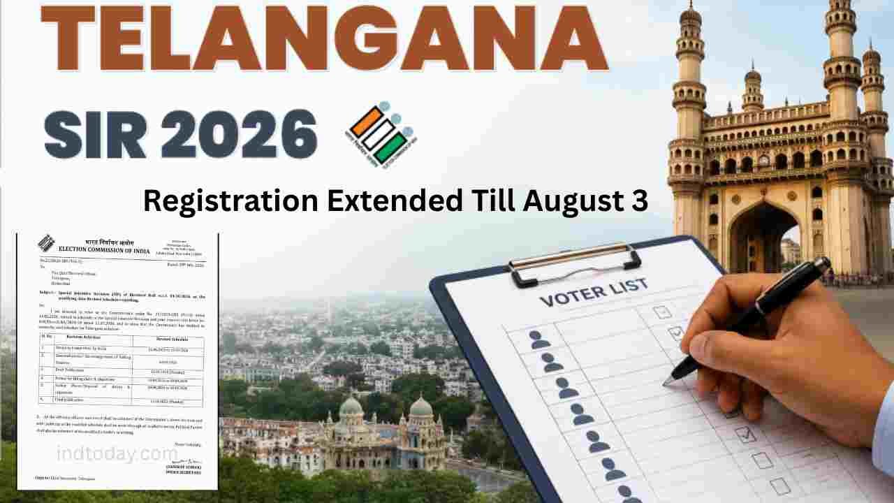 Telangana SIR Registration Extended Till August 3