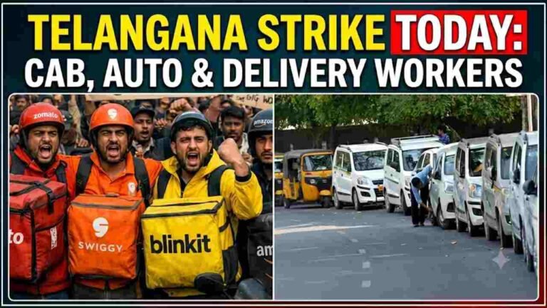 Telangana: Cab, Auto Drivers and Delivery Workers Strike Today