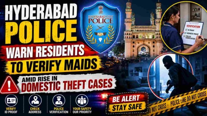 Hyderabad Police Warn Residents to Verify Maids Amid Rise in Domestic Theft Cases