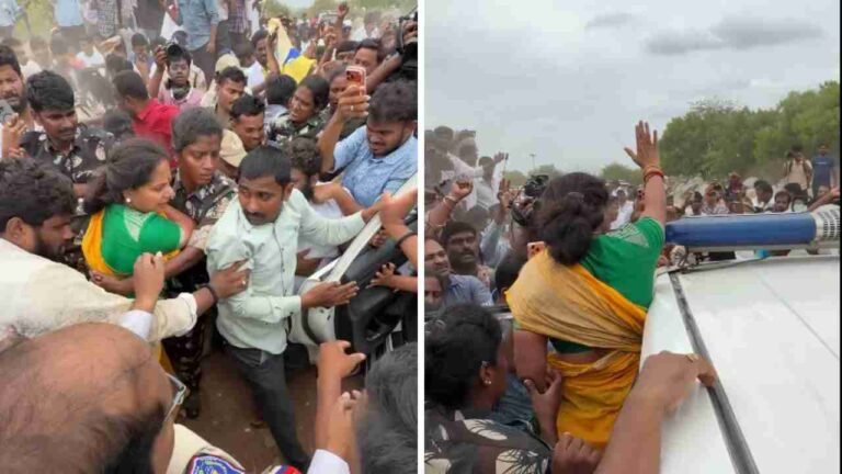 TRS Chief Kavitha Arrested During Boduppal Land Protest
