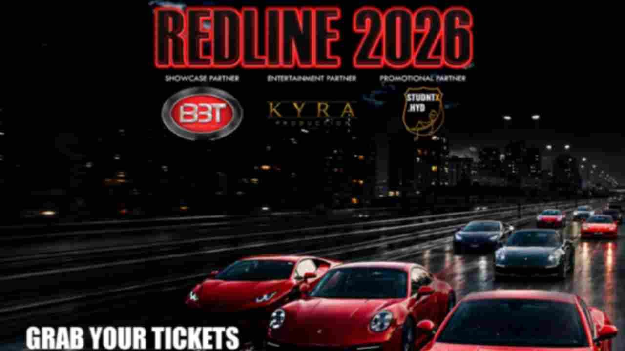 REDLINE 2026 TrackRun Hyderabad To Showcase 60 Supercars