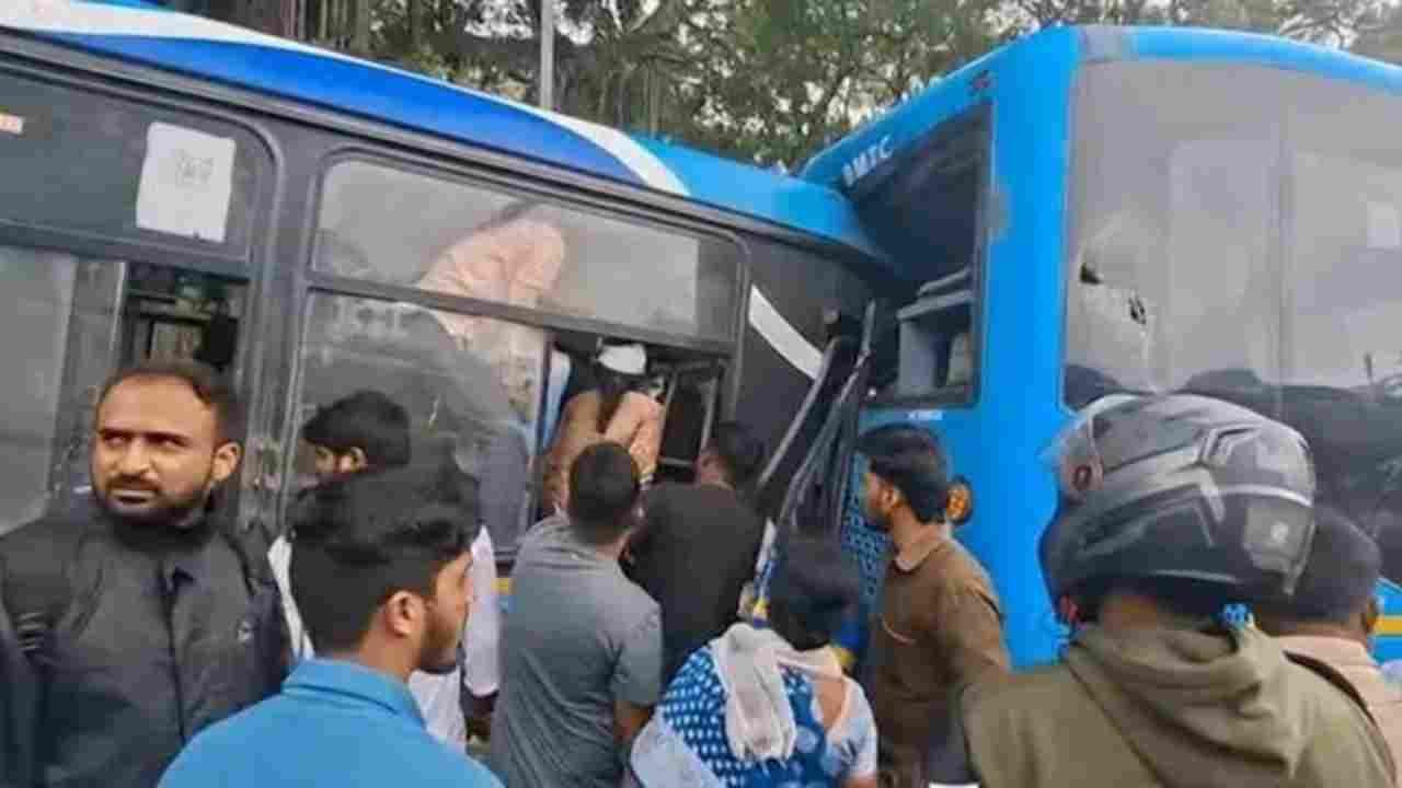 Two Injured After Car Overturns In Vanasthalipuram