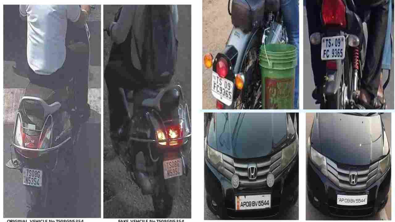 Hyderabad Traffic Police Cracked Down On Fake Number Plates