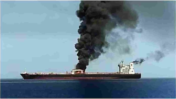 Iran Strait Of Hormuz Missile Attack Damages Two Ships