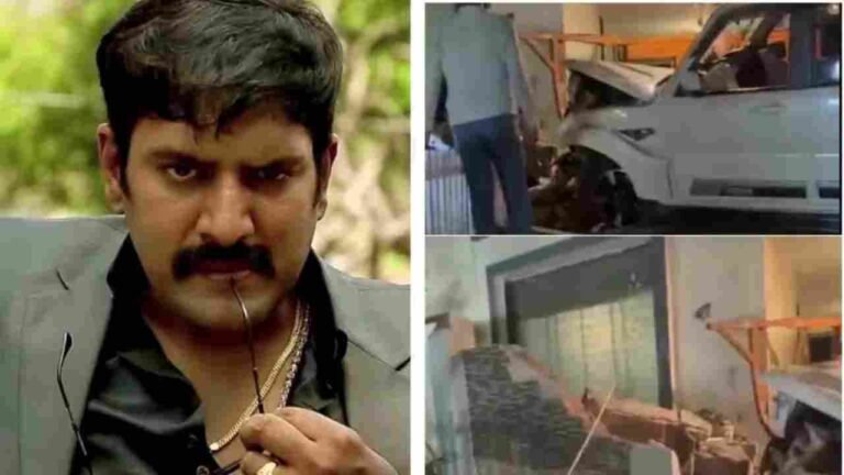 Speeding Car Crashes Into Actor Dharma Mahesh's House In Jubilee Hills