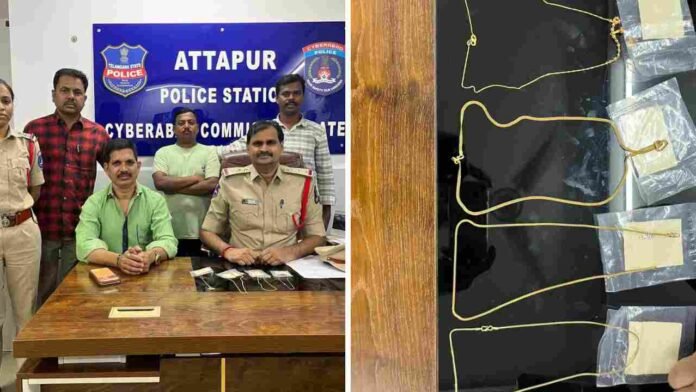 Attapur Police Arrest Chain Snatcher, Recover 4 Gold Chains