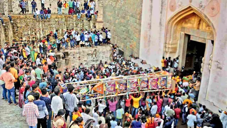 Golconda Bonalu Begins With Grand Traditional Rituals