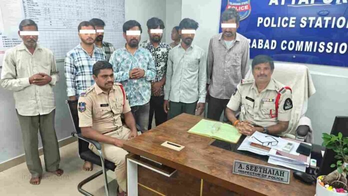 Seven Held In Attapur Matka Gambling Bust, Cash And Phones Seized