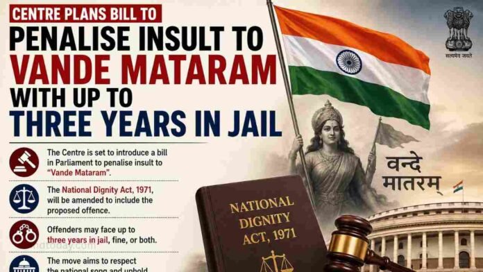 Centre Plans Bill To Penalise Insult To Vande Mataram With Up To Three Years In Jail