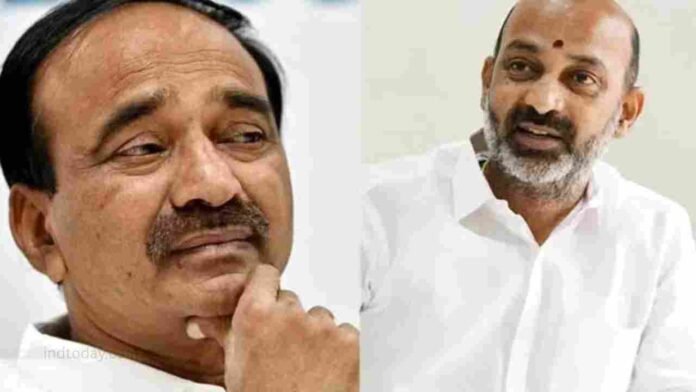 BJP High Command Steps In To Ease Differences Between Bandi Sanjay And Etala Rajender