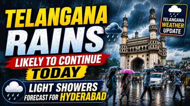 Telangana Rains Likely Today, Hyderabad May Get Showers
