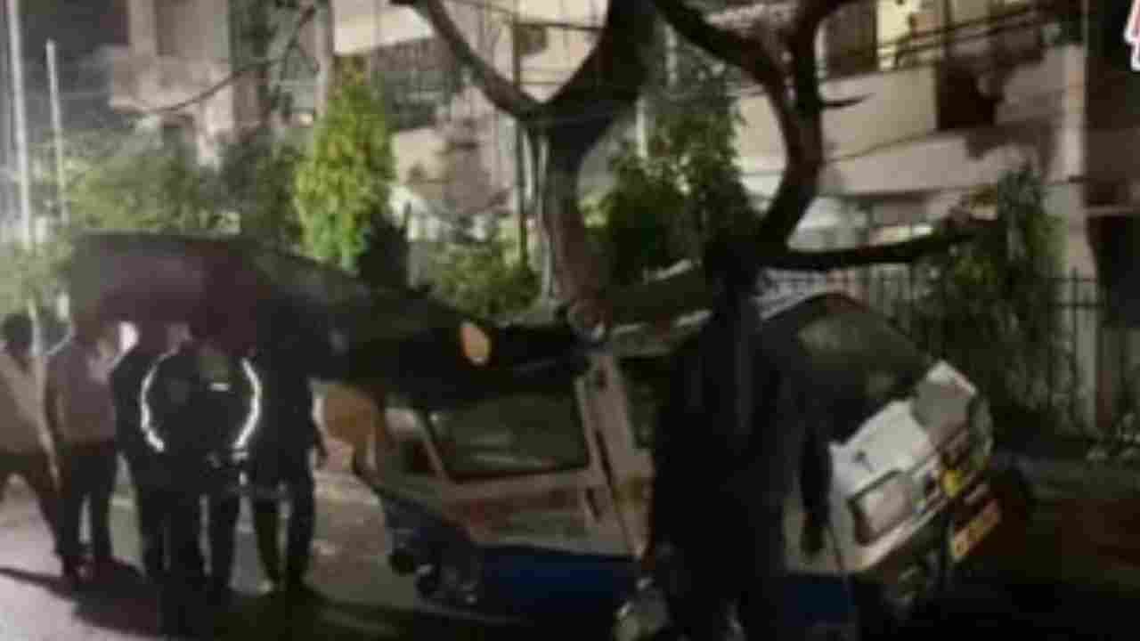 Parked Ambulance Damaged After Tree Falls Near Niloufer Hospital