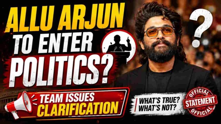 Allu Arjun To Enter Politics? Team Issues Clarification