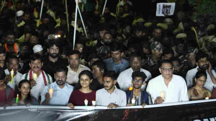 Minister Azharuddin Joins Revanth Reddy's NEET Candlelight Rally