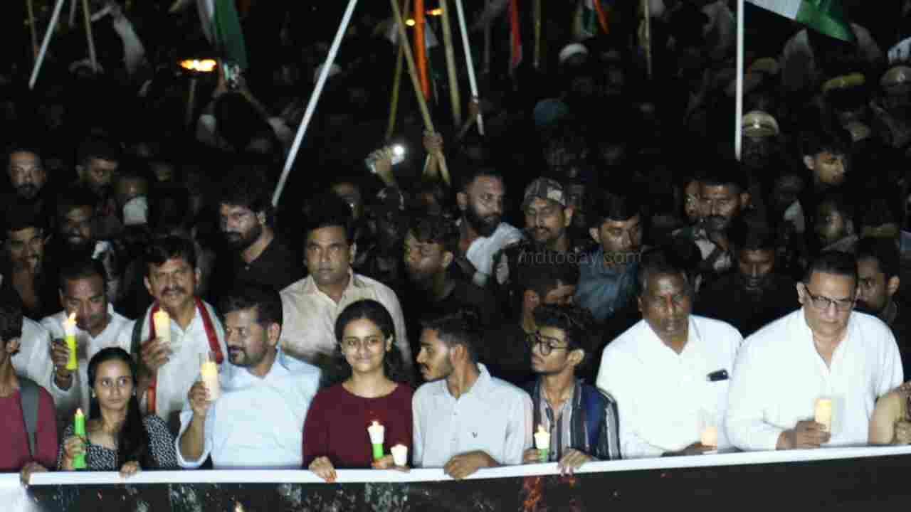 Minister Azharuddin Joins Revanth Reddy's NEET Candlelight Rally