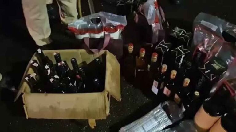 STF Seizes 13 Bottles Of Illegal Defence Liquor In Meerpet, One Held