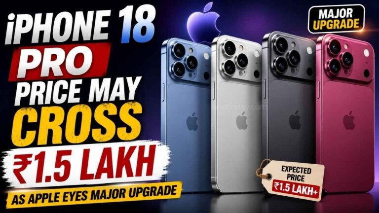 iPhone 18 Pro Price May Cross ₹1.5 Lakh as Apple Eyes Major Upgrade