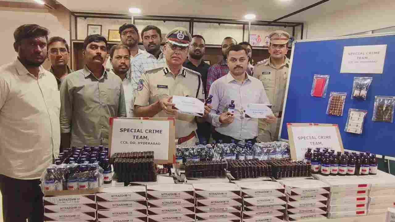 Hyderabad: Two Held With 77,700 Prescription Tablets, 170 Cough Syrup Bottles