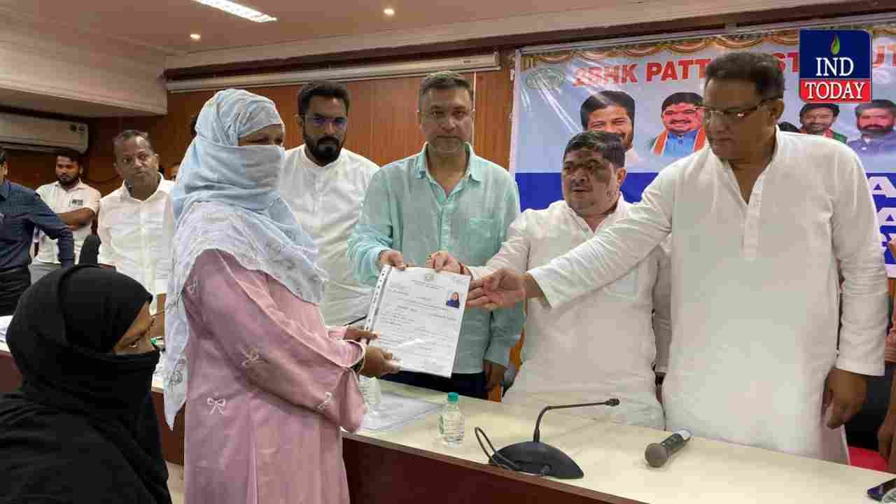 Minister Azharuddin Participates in 2BHK House Patta Distribution; 361 Families Receive Ownership Documents