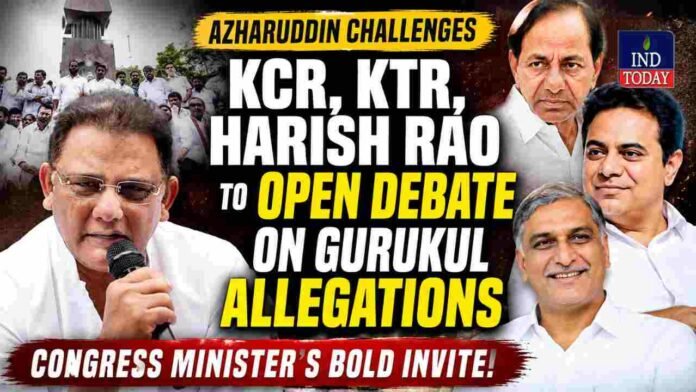 Azharuddin Challenges KCR, KTR on Gurukul Allegations