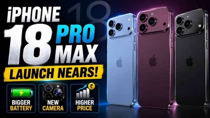 iPhone 18 Pro Max Launch Date Leaked: Bigger Battery, Better Camera, New Chip