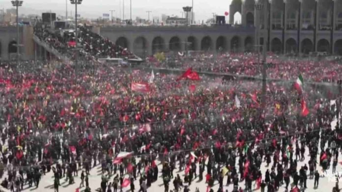 Iran Begins A Procession Through Tehran For Supreme Leader Ayatollah Ali Khamenei Funeral