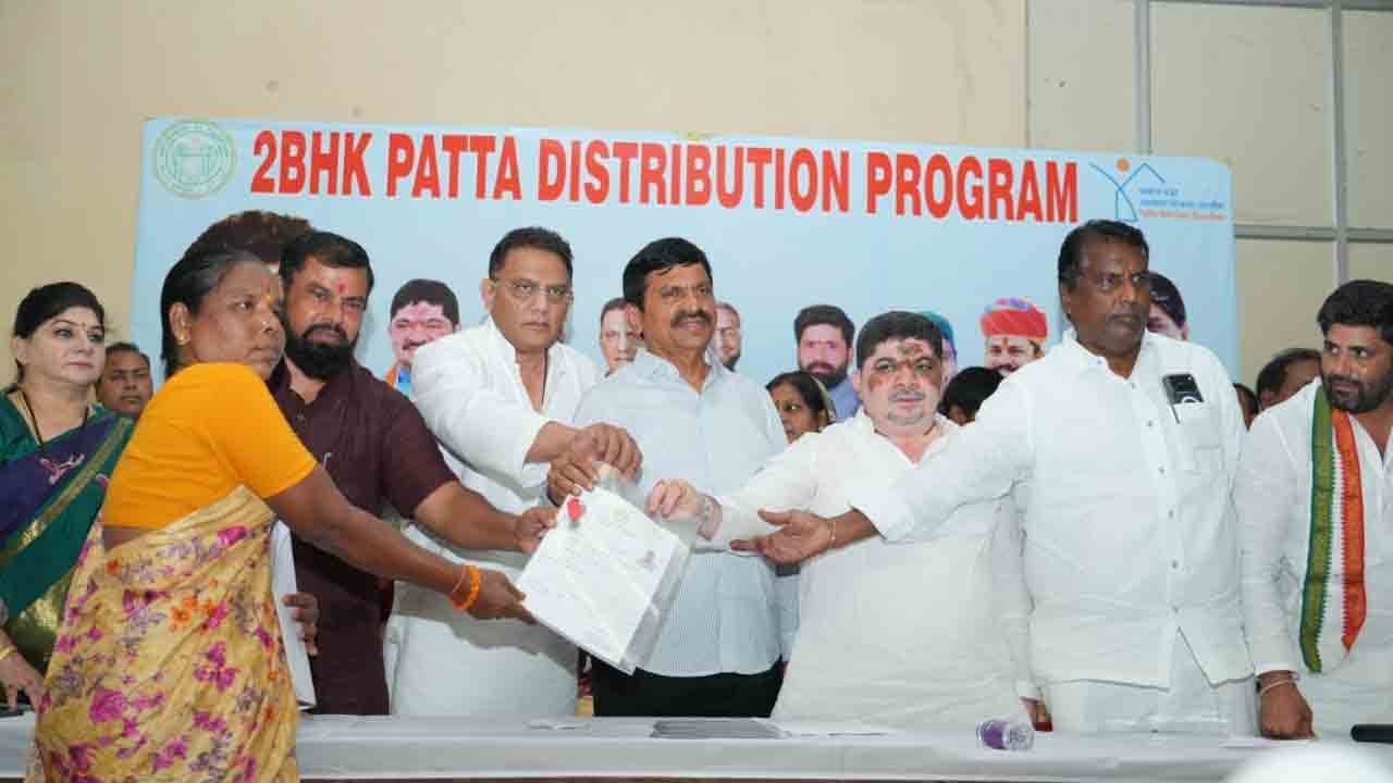 Double Bedroom House Pattas Distributed In Goshamahal