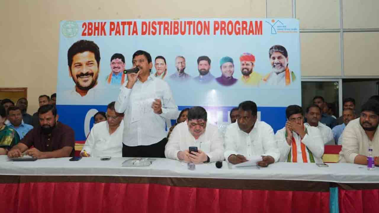 Double Bedroom House Pattas Distributed In Goshamahal