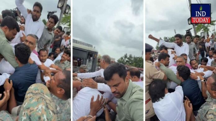 Harish Rao Arrest During Hanamkonda Protest