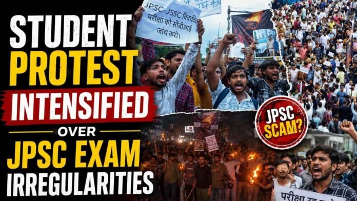 Student Protest Over Alleged JPSC Exam Irregularities Enters 12th Day in Jharkhand