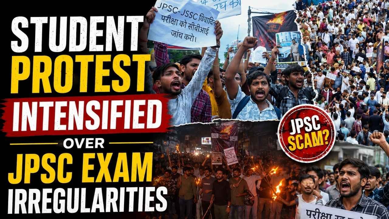 Student Protest Over Alleged JPSC Exam Irregularities Enters 12th Day in Jharkhand