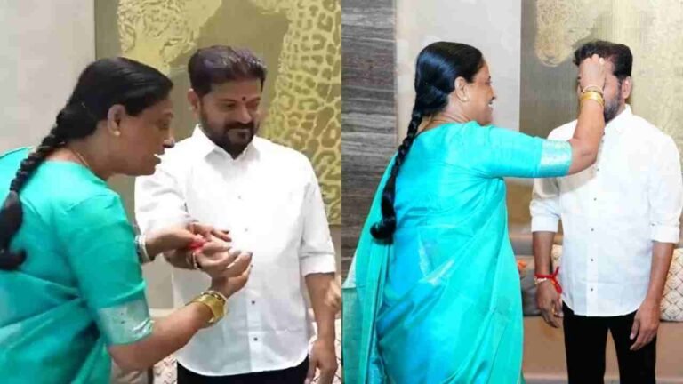 Konda Surekha Ties Rakhi to CM Revanth Reddy