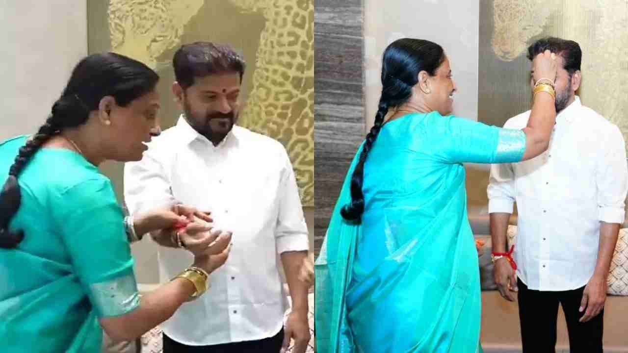 Konda Surekha Ties Rakhi to CM Revanth Reddy