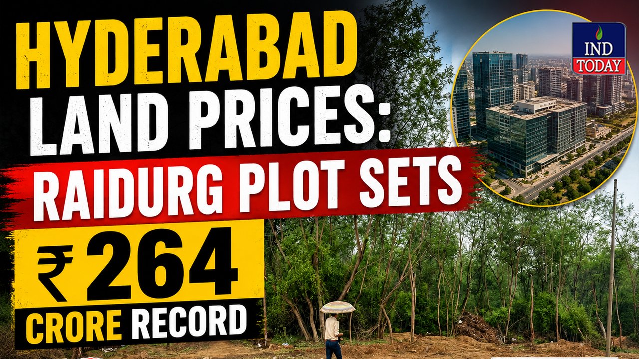 Hyderabad Land Prices: Raidurg Plot Sets Rs. 264 Crore Record