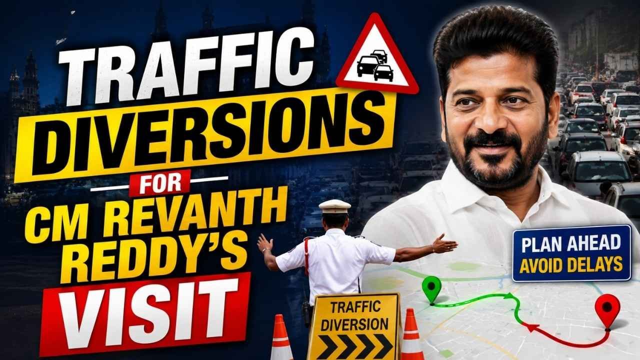 Traffic Diversions in Banjara Hills for CM Revanth Reddy’s Visit