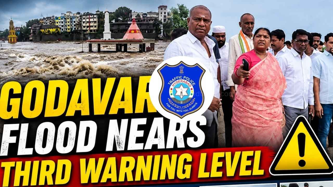 Godavari Flood Nears Third Warning Level, Minister Seethakka Reviews Relief Measures