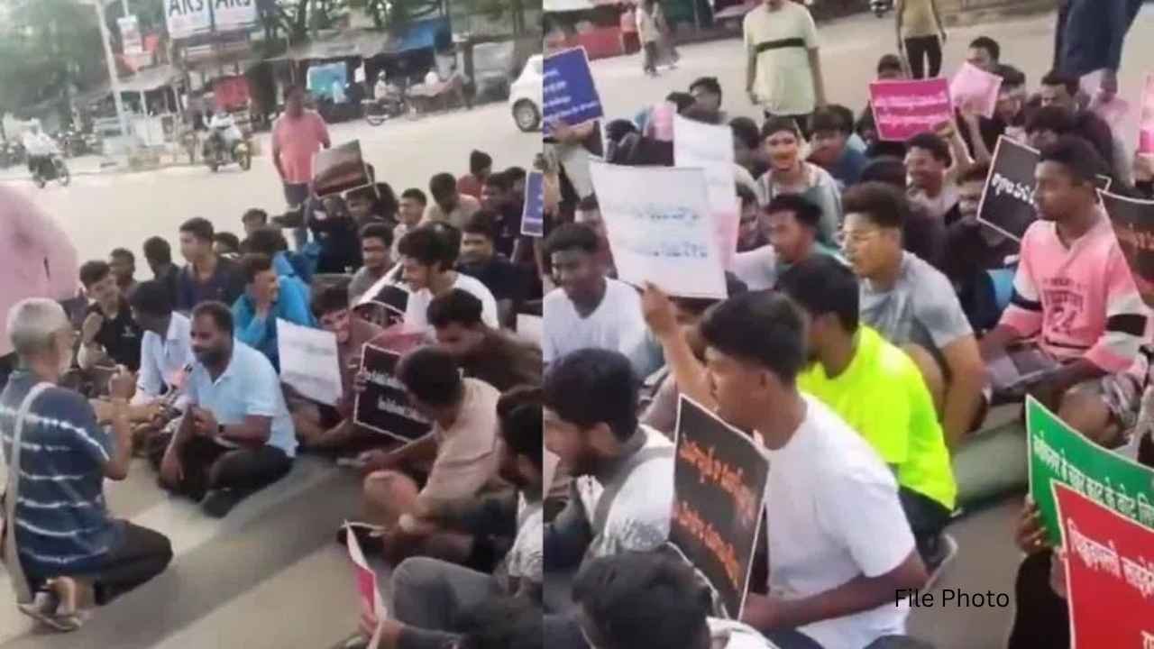 Unemployed Youth Protest in Hyderabad Over Police Recruitment