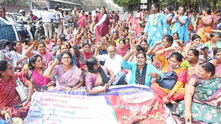 Telangana ASHA Workers Demand Release Of Pending July Honorariums