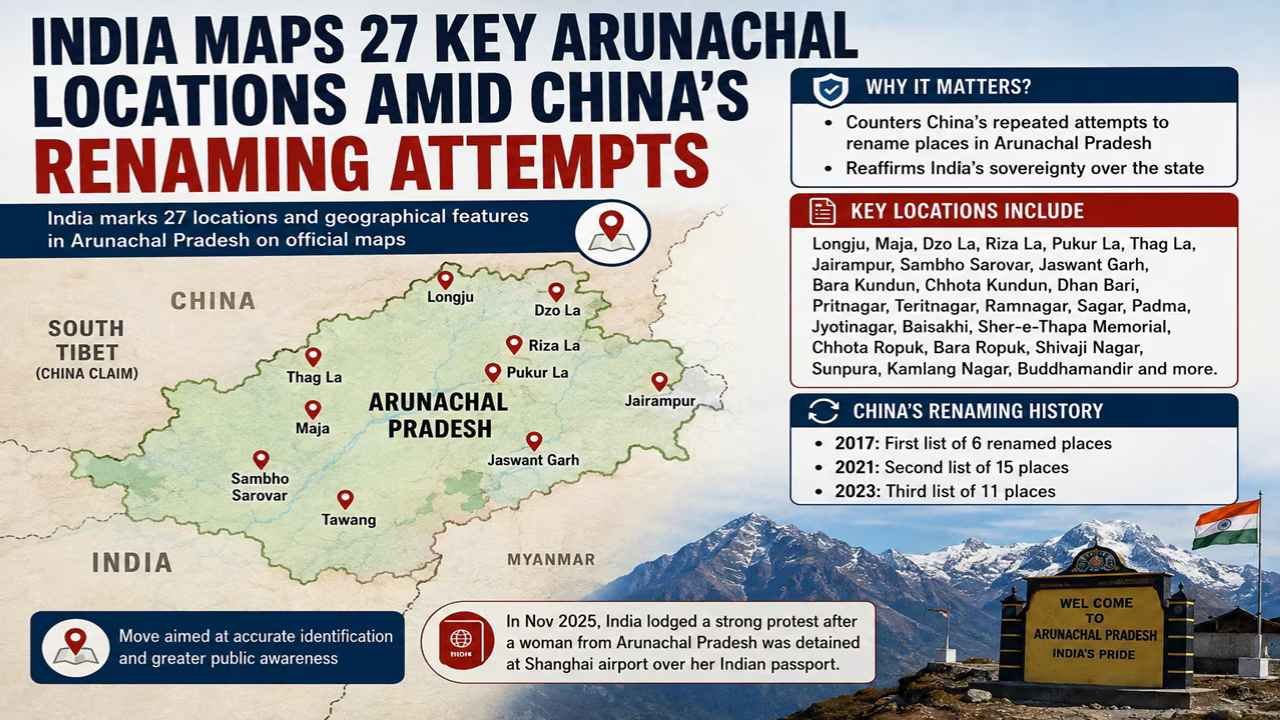 India Gives New Names To 27 Places In Arunachal Pradesh