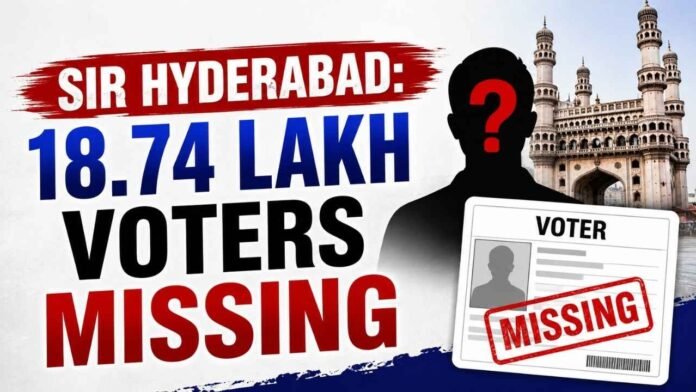 SIR 2026: Hyderabad Digitisation At 58.6%, 18.74 Lakh Voters Missing