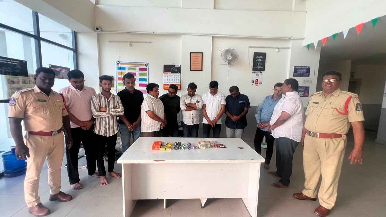 Illegal Card Game Busted in Begum Bazar, 10 People Arrested