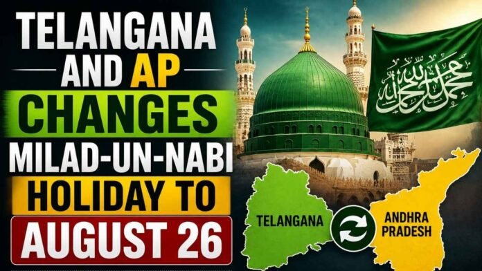 Telangana and AP Changes Milad-un-Nabi Holiday To August 26