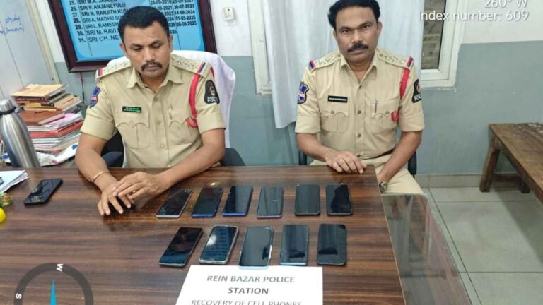 Rein Bazar Police Recover 11 Lost Mobile Phones Through CEIR Portal