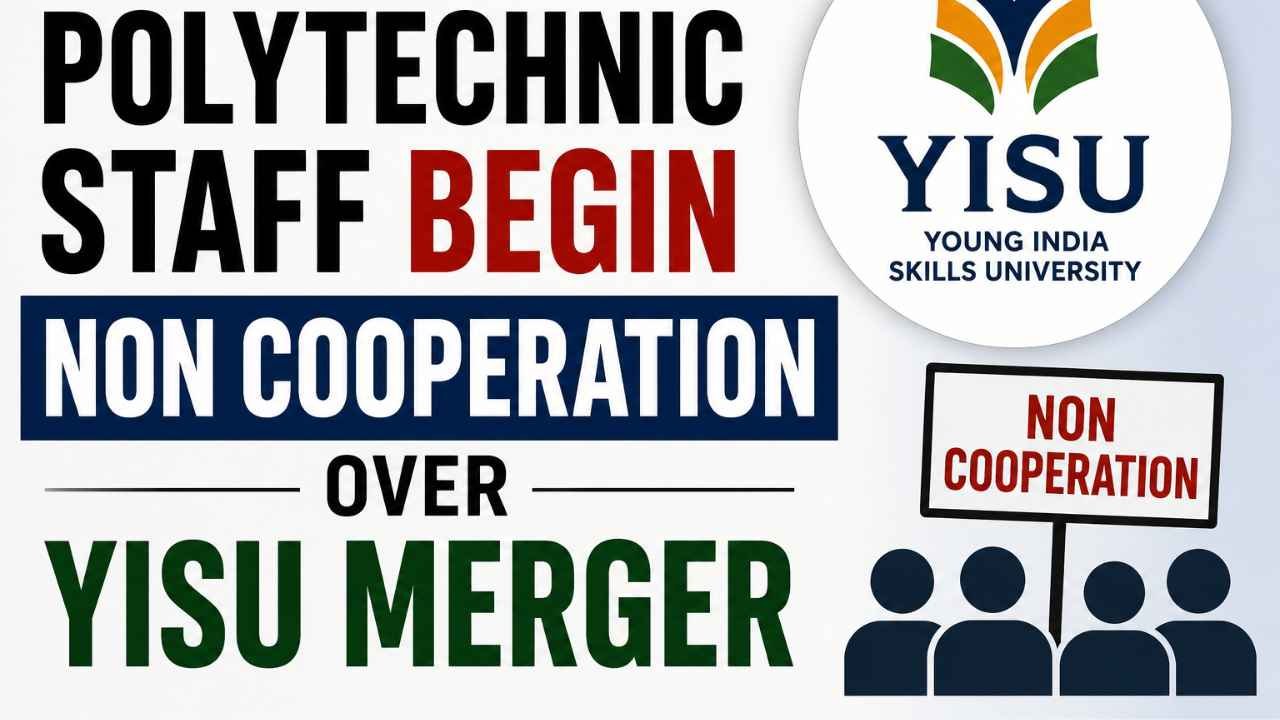 Telangana Polytechnic Staff Begin Non Cooperation Over YISU Merger