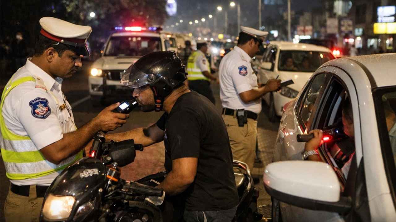 Hyderabad Traffic Police Book 404 Drunk Driving Cases