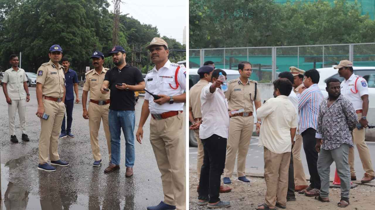 Traffic Management Measures Reviewed In Gachibowli