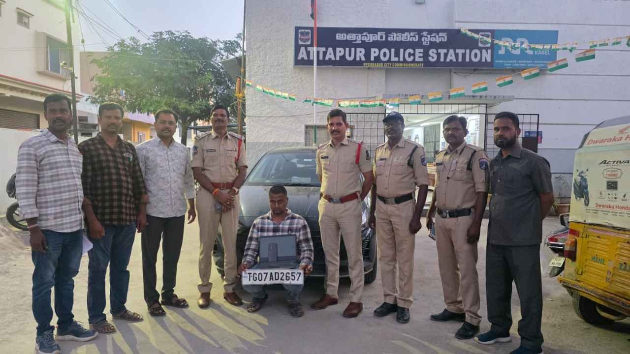 Attapur Police Arrest Man in Rs 9 Lakh Car Theft Case