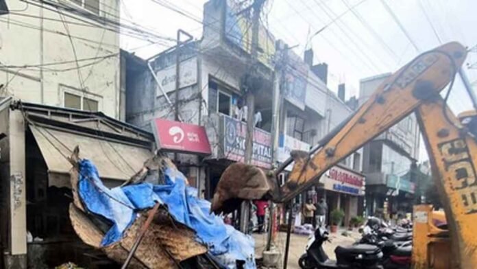 CMC Demolishes 21 Illegal Buildings in Hyderabad