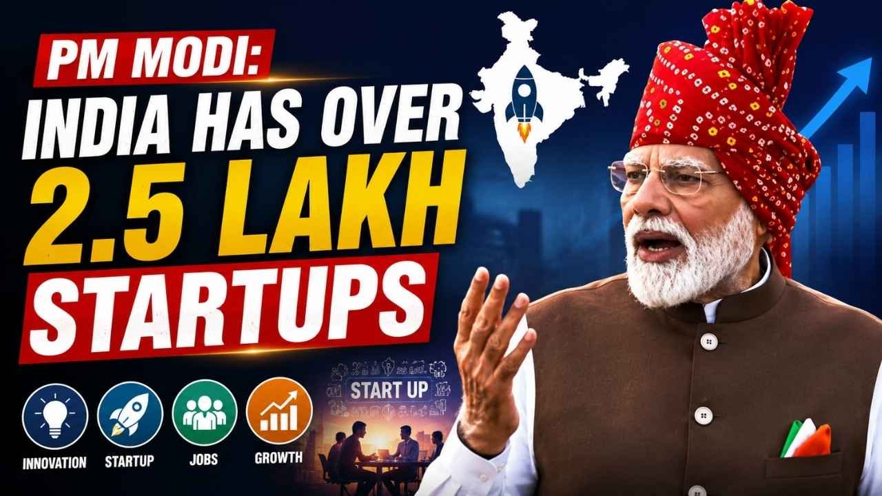 PM Modi: India Has Over 2.5 Lakh Registered Startups