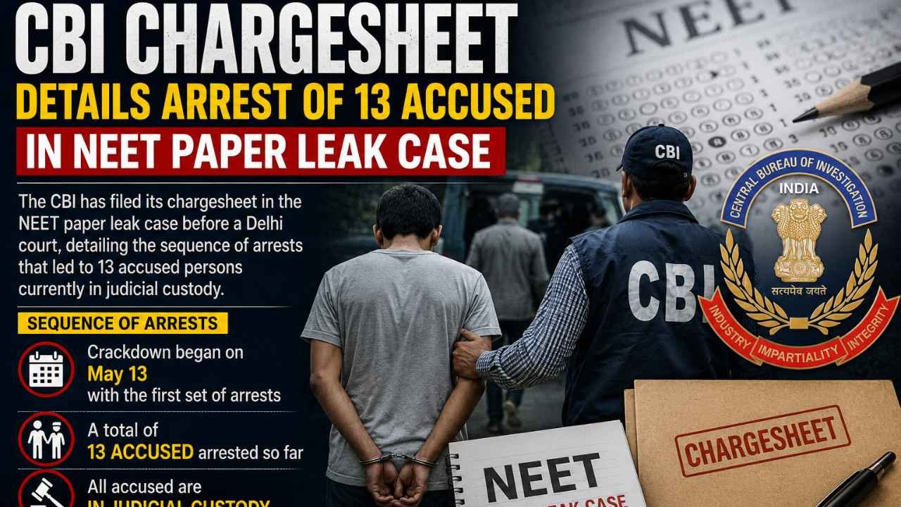 CBI Chargesheet Details Arrest Of 13 Accused In NEET Paper Leak Case